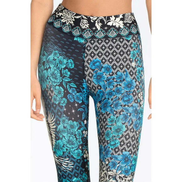 Johnny Was Pants & Jumpsuits Johnny Was Blue Phoenix Paddle Pant